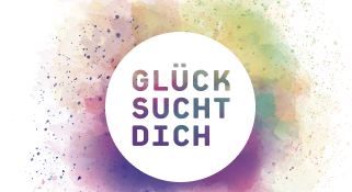 Logo der mobilen Ausstellung Glück sucht dich