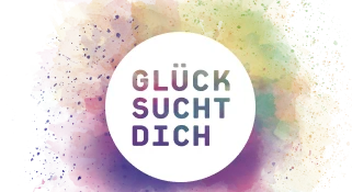 Logo der Ausstellung Glück sucht dich
