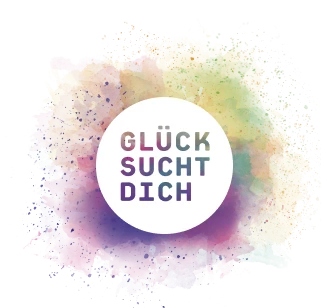 Logo der Ausstellung Glück sucht dich